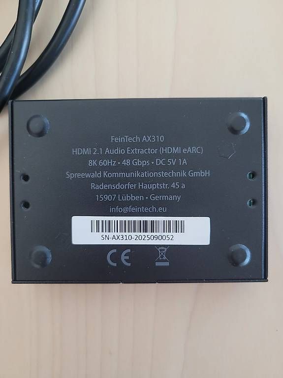 Convertitori: AX310 HDMI 2.1 Audio Extractor – Nuovo (secondo la descrizione) da Basel venduto da SANOJ95 1