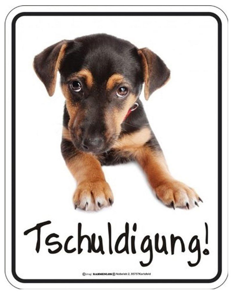 Ecriteaux: Blechschild - Tschuldigung! – Neuf (Voir description) à Ennetbürgen par open24shop