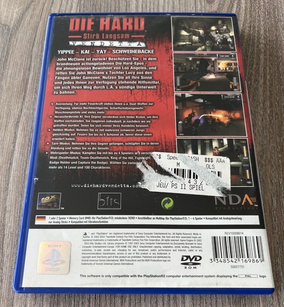 Sony Giochi: Die Hard - Stirb Langsam - Vendetta PS2 – Usato da Malters venduto da starfighter01 1