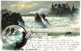 Gruss vom Rheinfall. 1897
