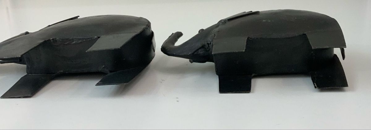 Statuette: Lot de 3 éléphants en fer forgé – Usato da rolle venduto da Tontonjulot 4