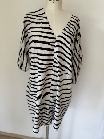 Kleid Zebra von H & M Grösse XL Viskose Baumwolle
