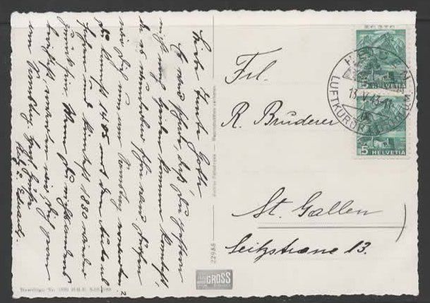 Cartoline postali: HEIDEN  1943  (H – Usato da Ruggell venduto da Masescha 1