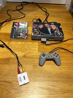Sony PlayStation 1 Konsole + 2 Spiele + HDMI Adapter