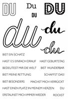 Silikonstempel Du bist...