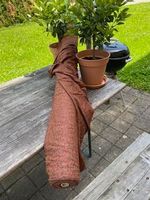 Rohseide/Tweed, Farbe rostbraune Töne, B 1.16 m