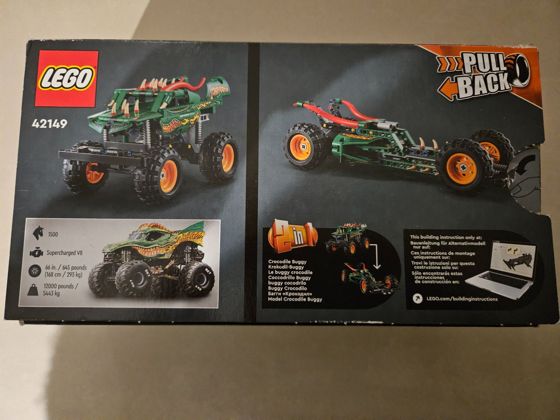 Lego Giocattoli: LEGO Technic Monster Jam Dragon 42149 – Usato da Romanshorn venduto da KUDA5 1