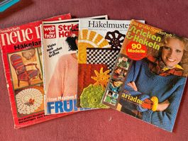4 Handarbeit hefte Zeitschrift Konvolut häkeln stricken