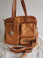 Aktentasche aus Leder, Cognac Farbe, Top Zustand