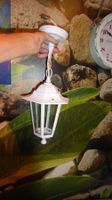 Vintage Lampe weiss Laterne