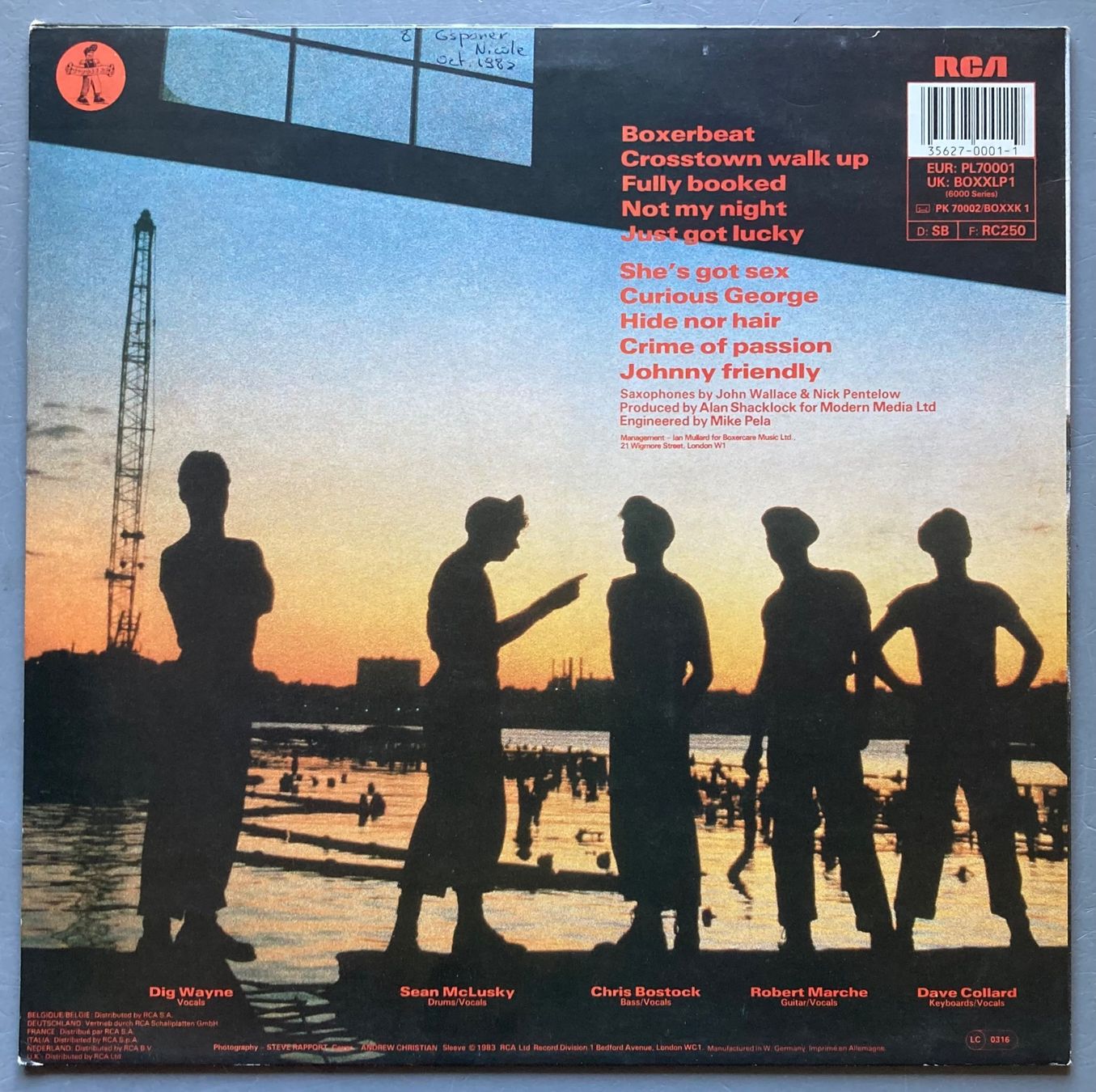 Dischi in vinile: JOBOXERS - LIKE GANGBUSTERS – Usato da Poliez-Pittet venduto da Newtown-Records 1