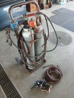 Autogen-Schweissanlage Gloor Gestell Flaschen Schutzbrillen