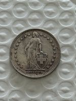 2 Franken 1928  gute Erhaltung