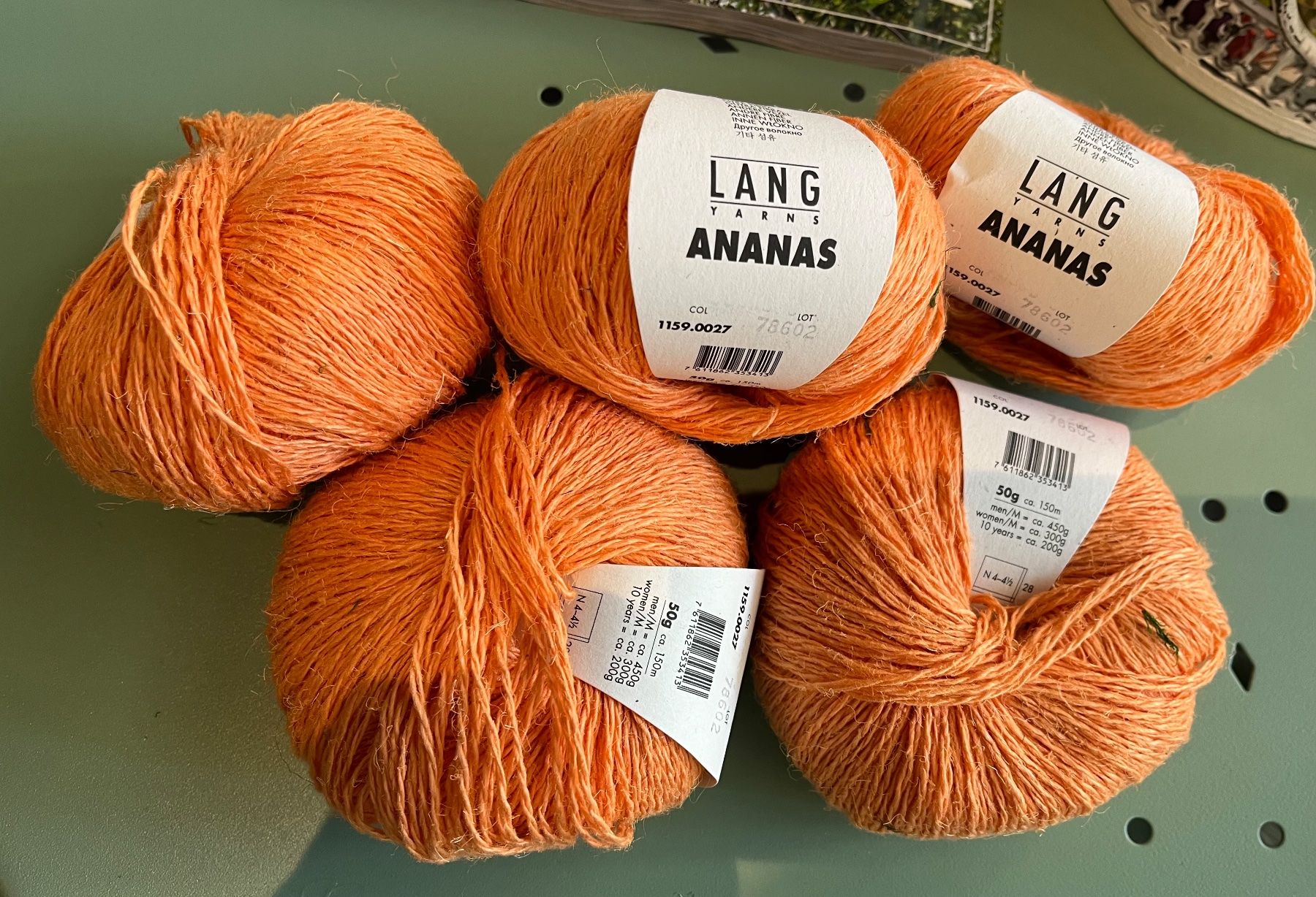 Lang Yarns Lana: Lang Yarns Ananas mandarine – Nuovo (secondo la descrizione) da Schwendibach venduto da didu12