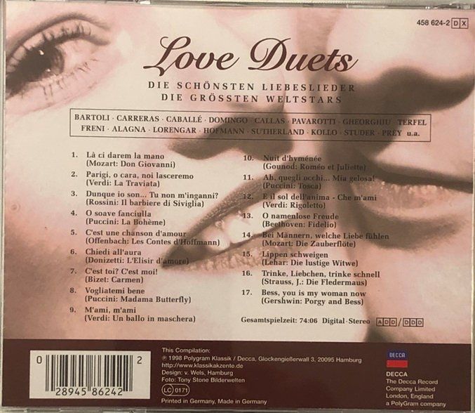 CD: Love Duets – Usato da Grüningen venduto da azulblanco 1