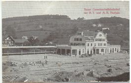 Neuer Gemeinschaftsbahnhof der B.T. und A.B. Bahn HERISAU