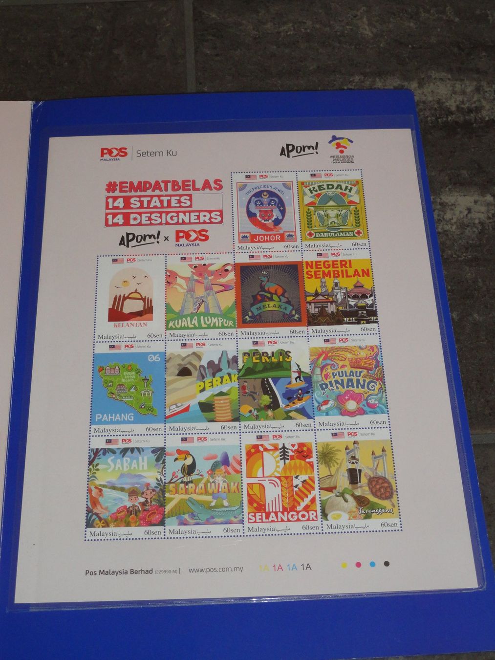 Tutti i francobolli: Folder Crypto Stamp Set "EMPATBELAS SETEM KU", Malaysia 2022 – Nuovo (secondo la descrizione) da Dagmersellen venduto da dribbeldrago10 3