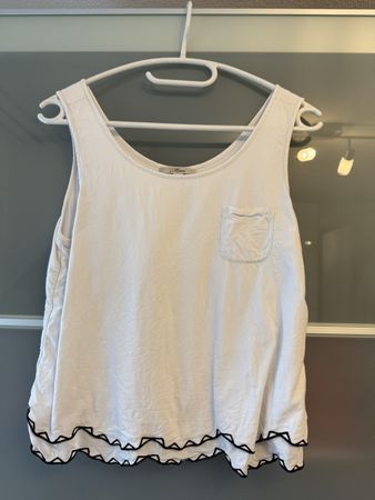 Weisses Sommertop Damen, Gr. L