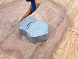 1 antike kleine Deckel Dose, Zinn (LOT2363#AEW0)