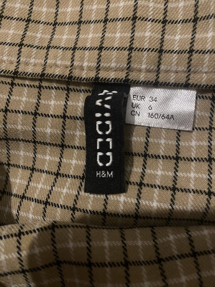 H&M Röcke: H&M Minirock beige kariert Grösse 34 – Gebraucht aus Wigoltingen von luu23 2