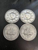 4x Liechtenstein 999 Silbermedaillen, Fürsten, Top Zustand!