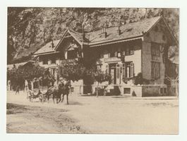 Ansichtskarte Hotel Terminus Leuk Brig