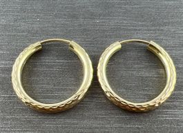 Creolen Ohrringe 333 Gold