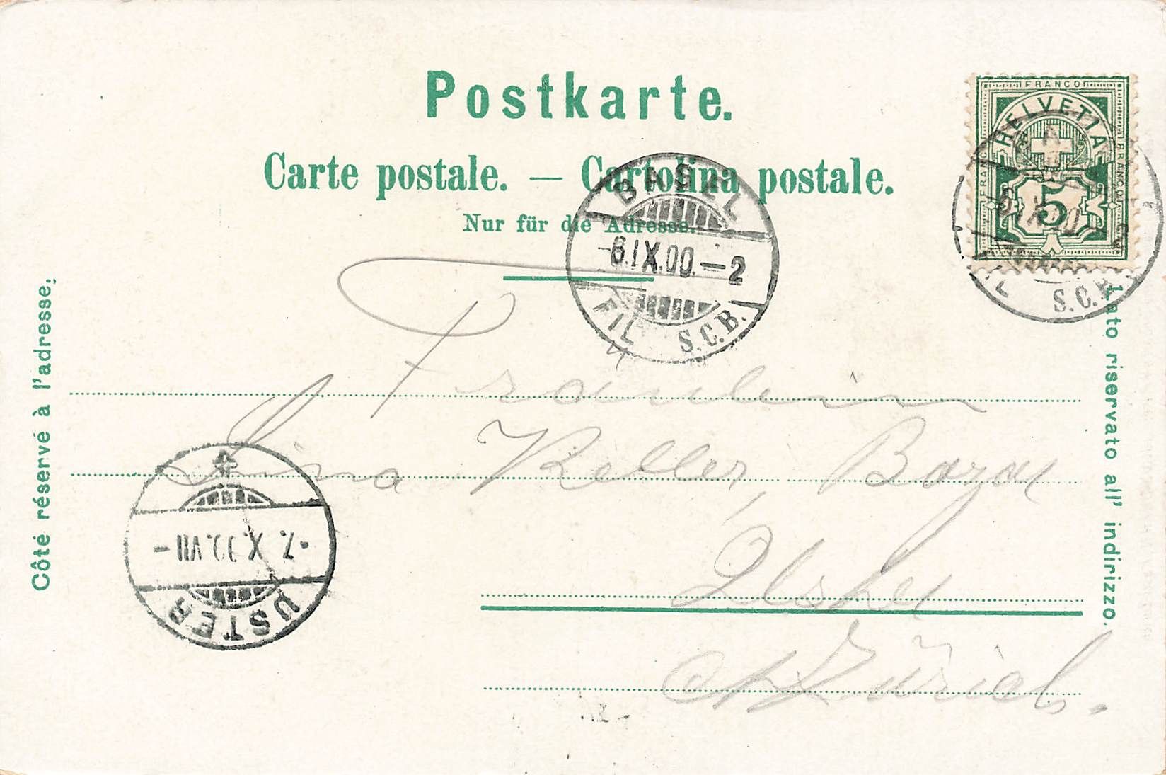 Cartoline postali: Gruss Basel Litho – Usato da Biasca venduto da Blenio71 1