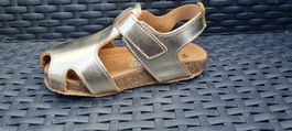 DENO Echtleder Sandalen 25 Neu Gold(256)