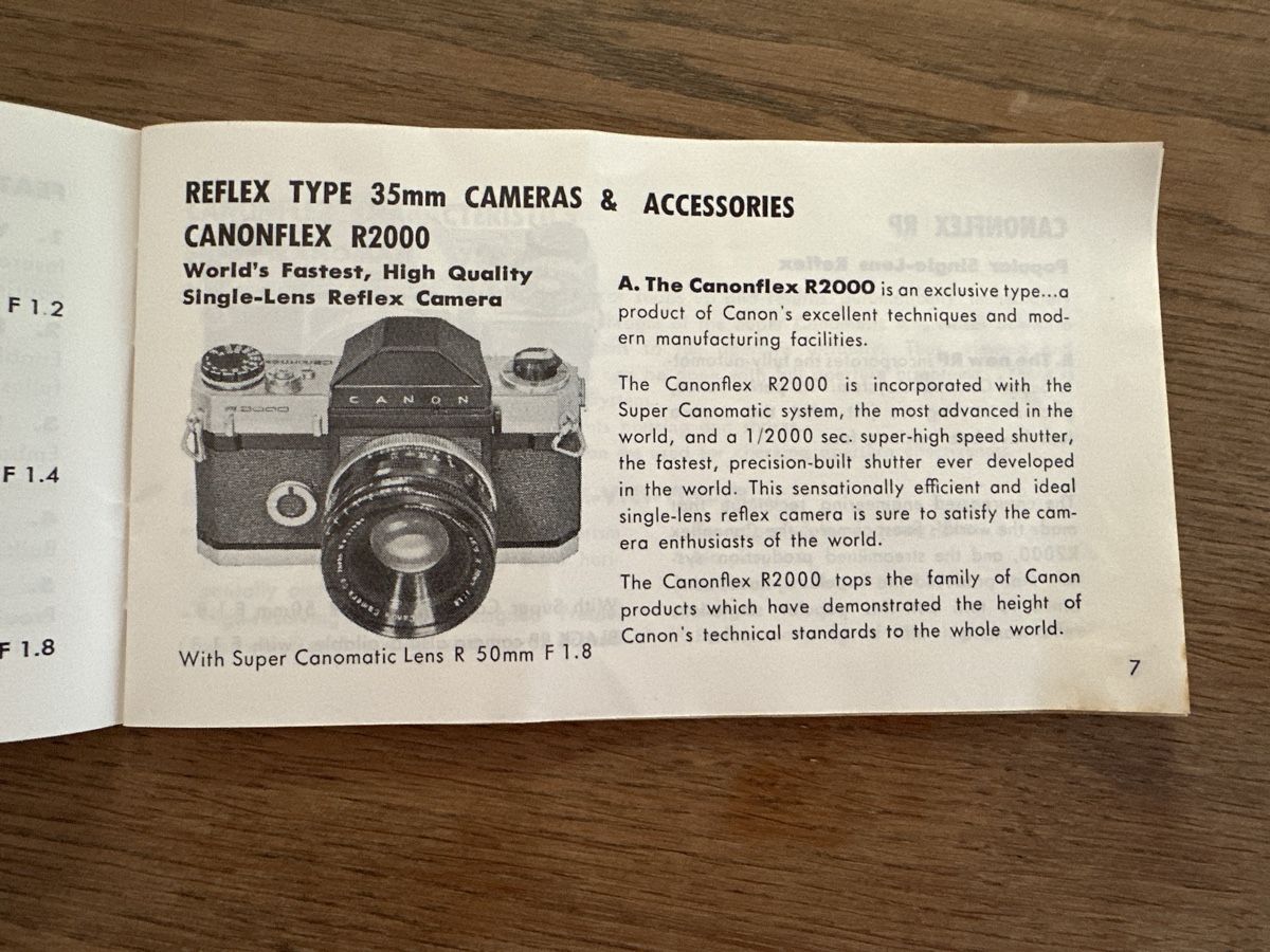 Bücher: Canon Products Guide 1970er – Gebraucht aus Frauenfeld von Jose_luis 4