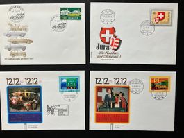 4 Sonderbelege Schweiz 1967-80