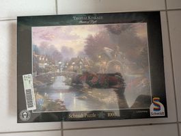 Puzzle Schmidt Thomas Kinkade Lamplight Bridge 1000 Teile