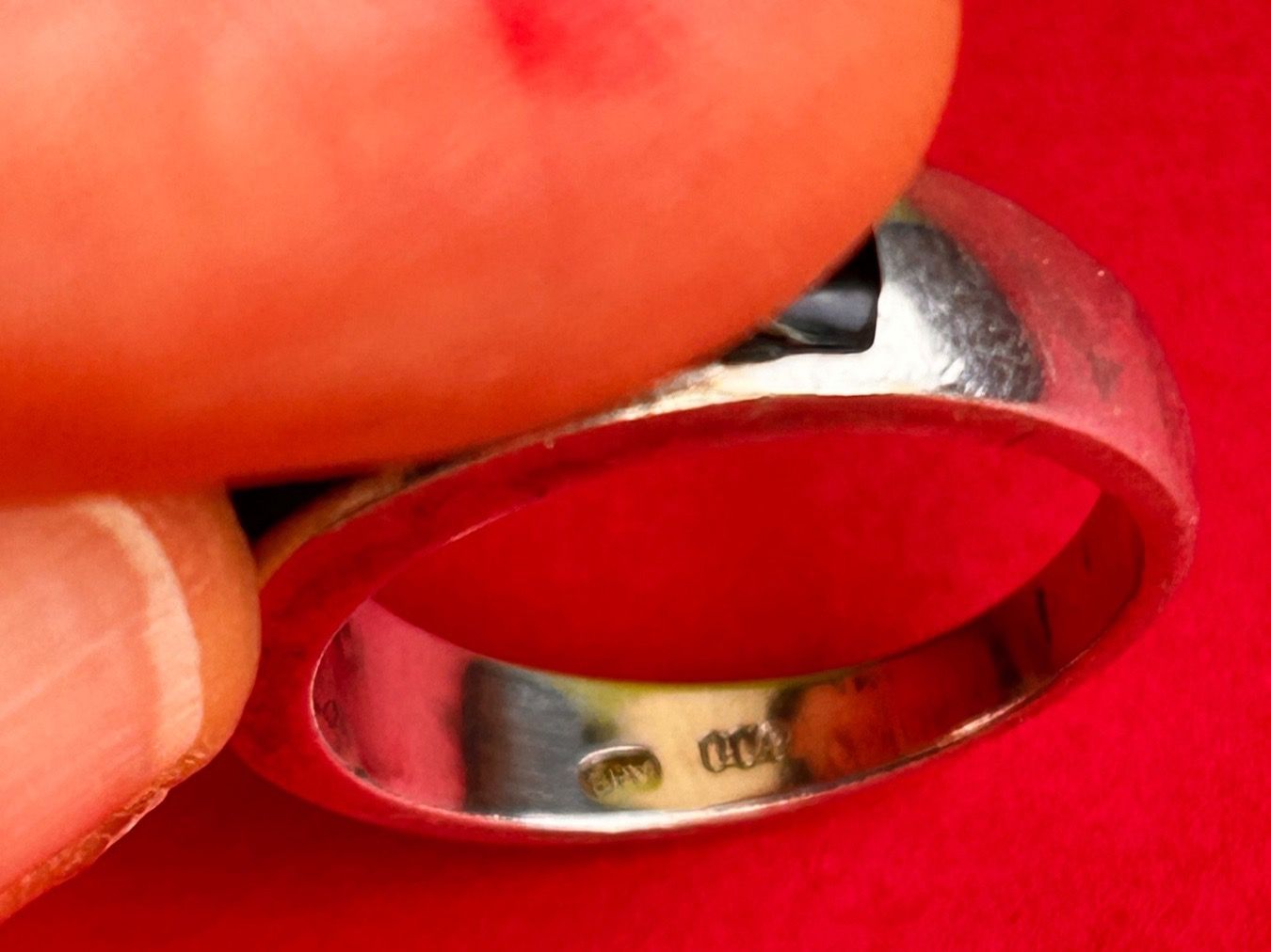 Anelli: Silberring mit Onyx (Gr. 54) – Usato da Dittingen venduto da Bijoubelle 6