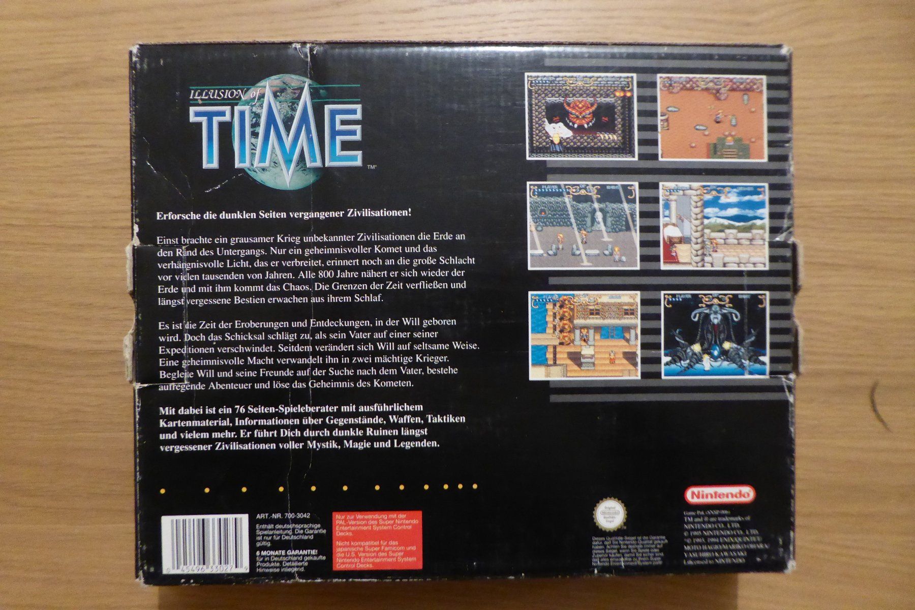 Nintendo Giochi: SNES Illusion of Time Big Box – Usato da Allschwil venduto da Summelsarium 2
