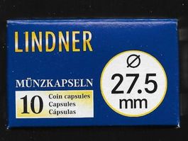 Lindner 10er Pack Münzkapseln 27,5 mm