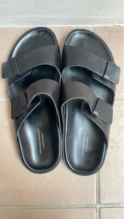 Ledersandalen von Officine Creative, Grösse 42, Schwarz