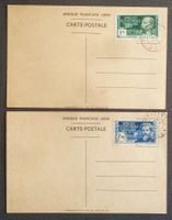 AFRIQUE ÉQUATORIALE: 4 pièces postales des années 1938 à 42
