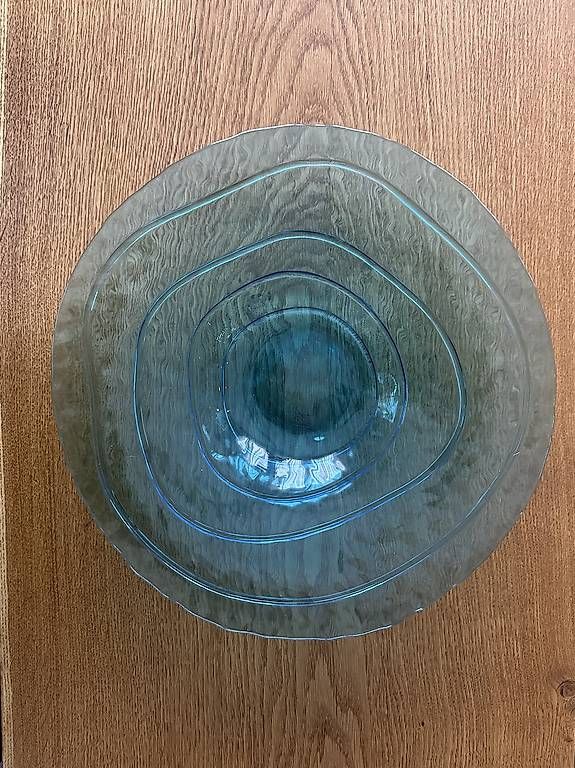Schalen: Fruchtschale aus Glas, türkis – Gebraucht aus Ulmiz von Niederscherli01 1
