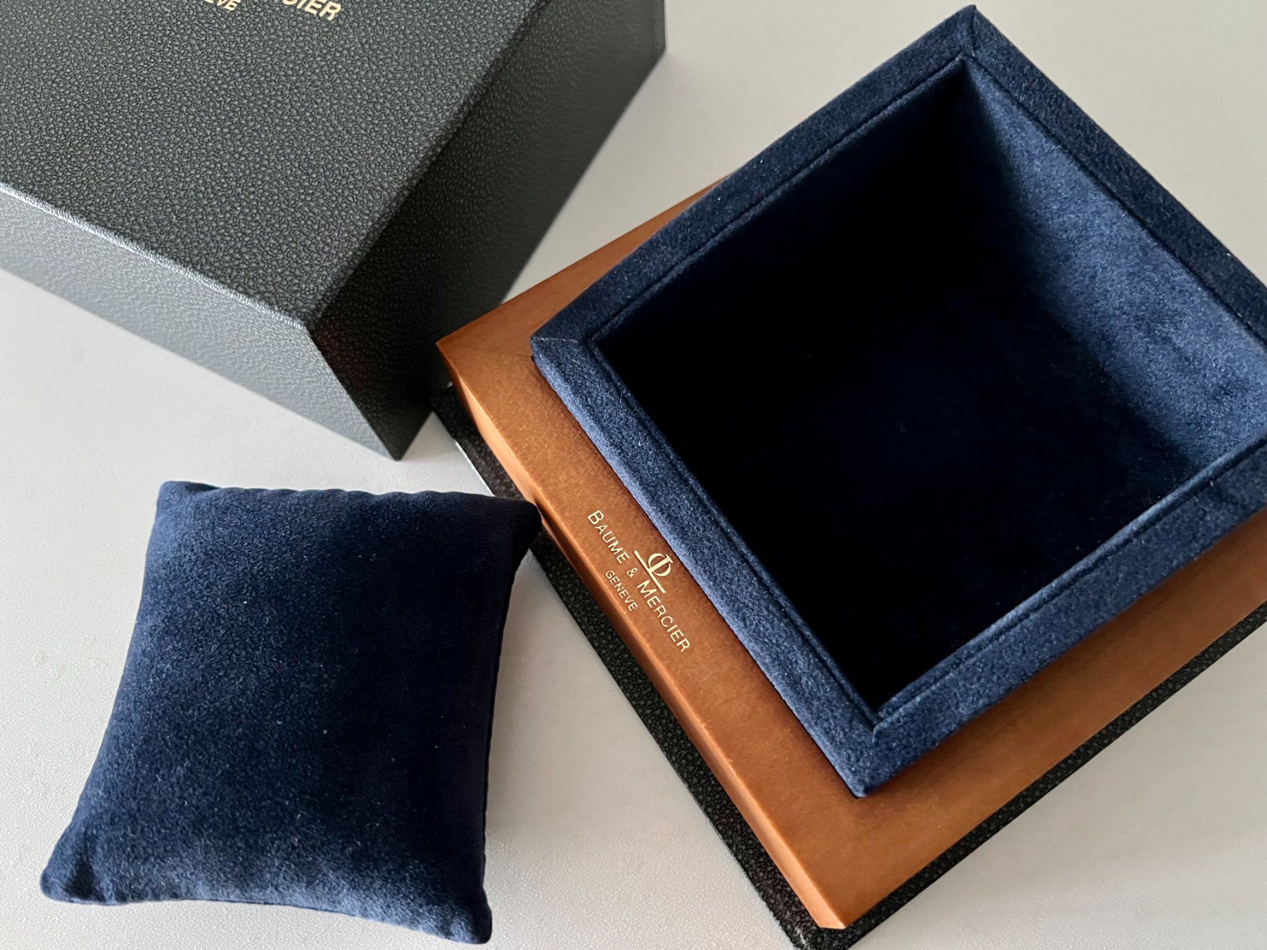 Baume & Mercier Orologi: BAUME & MERCIER square watch box, with outerbox – Nuovo (secondo la descrizione) da Mont-sur-Lausanne venduto da vmi_ym5l 5