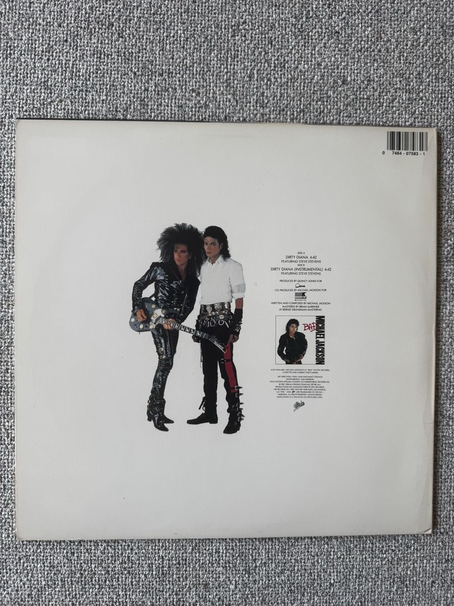 Dischi in vinile: Michael Jackson - Dirty Diana - 12" Maxi - 80s – Usato da Rorbas venduto da BlackstarRecords 1