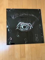 Schwarzes Glasbild 50x50cm, Top Zustand!