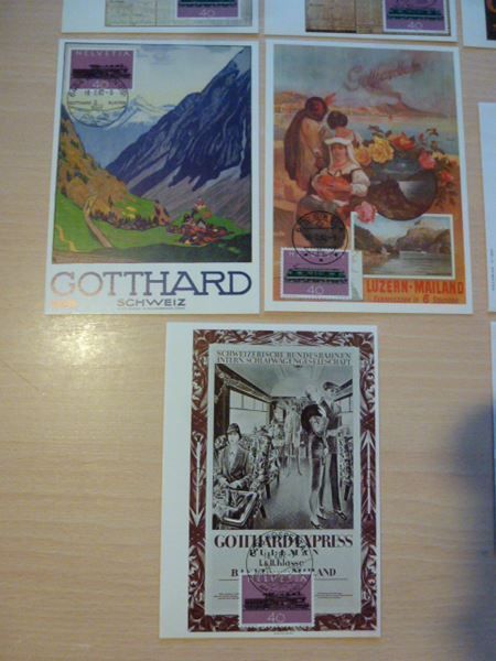 Alle Briefmarken: Lot 1982 ++ Varianten Gotthard Schweiz – Gebraucht aus Walkringen von Casablanca777 2
