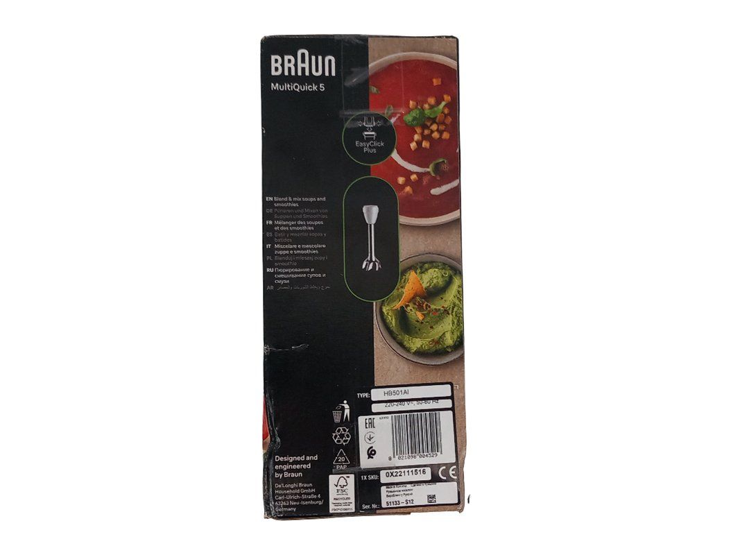 Braun Elettrodomestici da cucina: BRAUN Multiquick 6  Stabmixer/handblender – Nuovo (secondo la descrizione) da Hünenberg venduto da Restwert_Zug 3