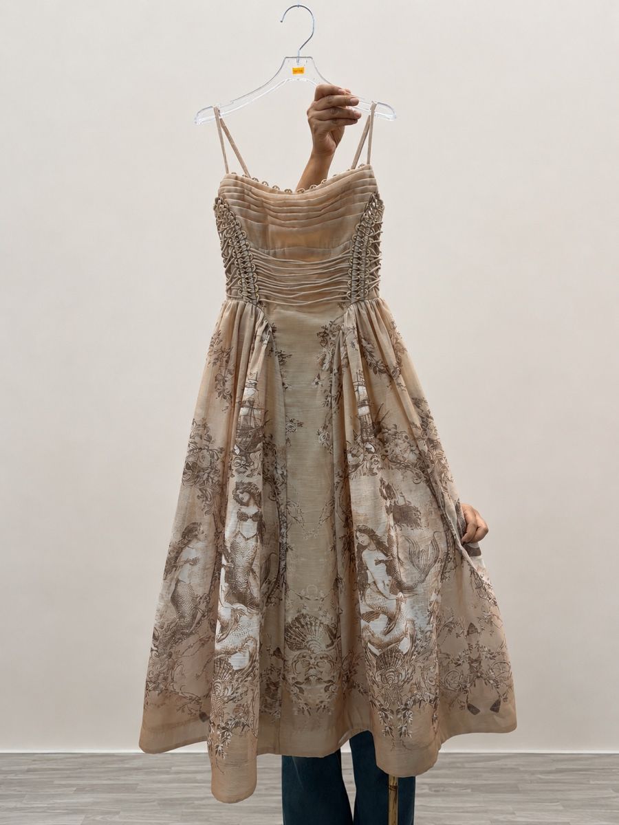 Vestiti: Silk Linen Blend Midi Dress – Nuovo (secondo la descrizione) da St.Josefen venduto da lop_lh8d 6