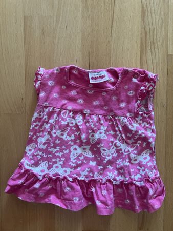 Baby Kleid pink Blumen Schmetterlinge Grösse 74
