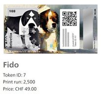 Crypto Stamp «Fido», ID7 mit NFT, Auflage nur 2'500 Stück