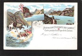 Historische Postkarte Schweiz ,  Tell , gel. 1899 