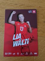Carte signée Lia Walti, Schweiz Nati,football Suisse