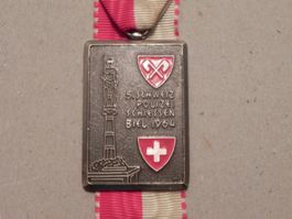 Medaille Biel Bienne Bern BE 5. Polizei Schiessen 1964