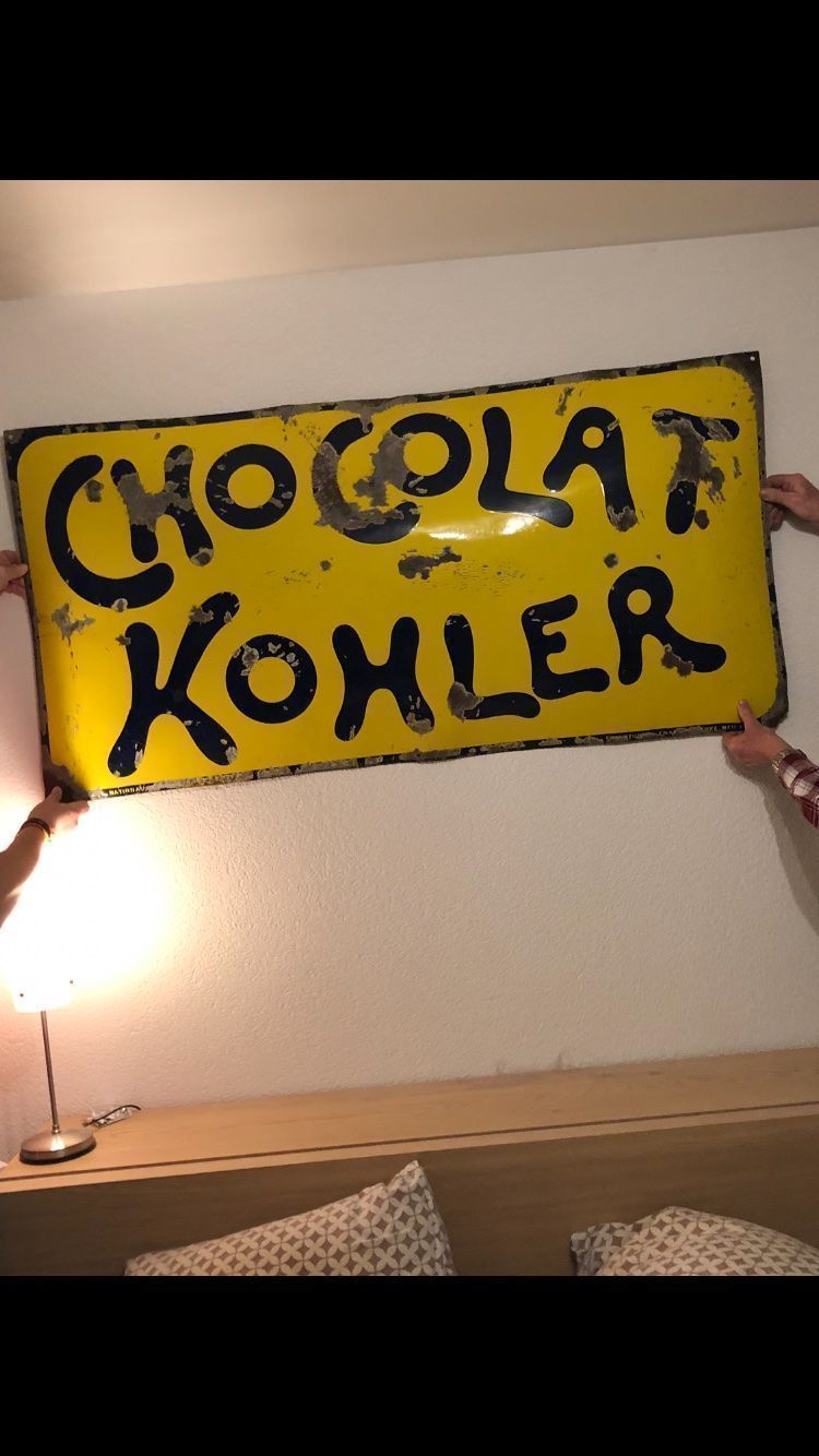 Insegne: Emailschild Grande plaque Kohler – Usato da Thierrens venduto da Bigla 1